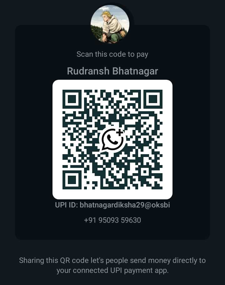 UPI QR Code — Rudransh Bhatnagar